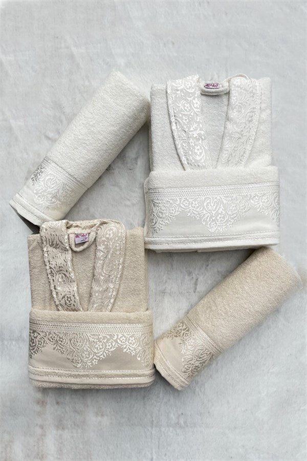 Coffret Peignoir Jacquard