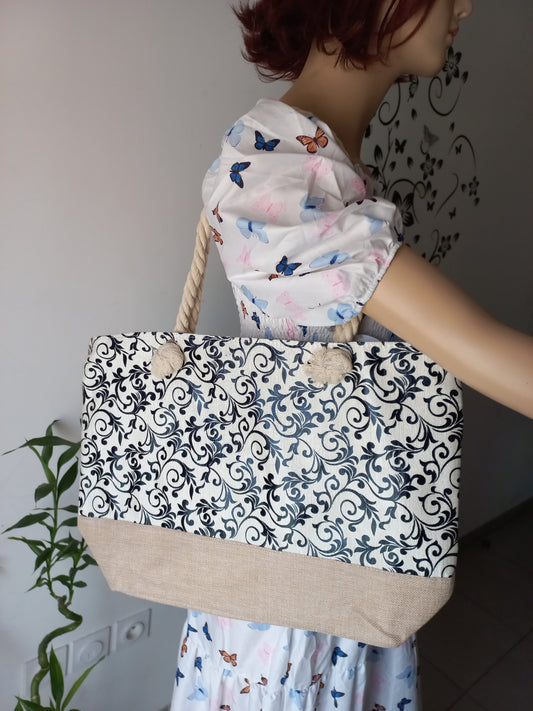 Sac de plage arabesque