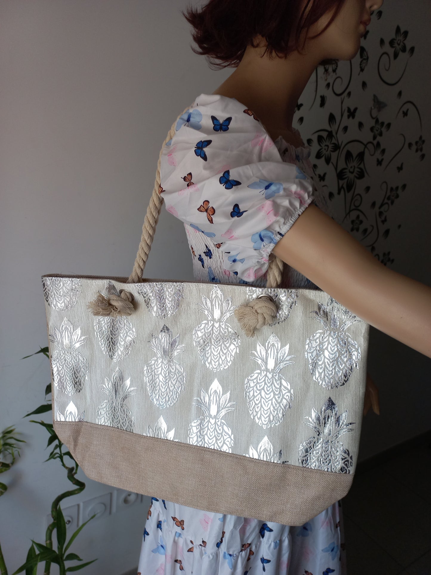 Sac de plage ananas design