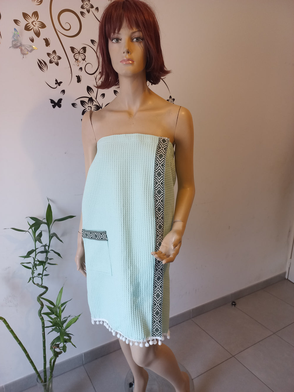 Paréo serviette, Femme