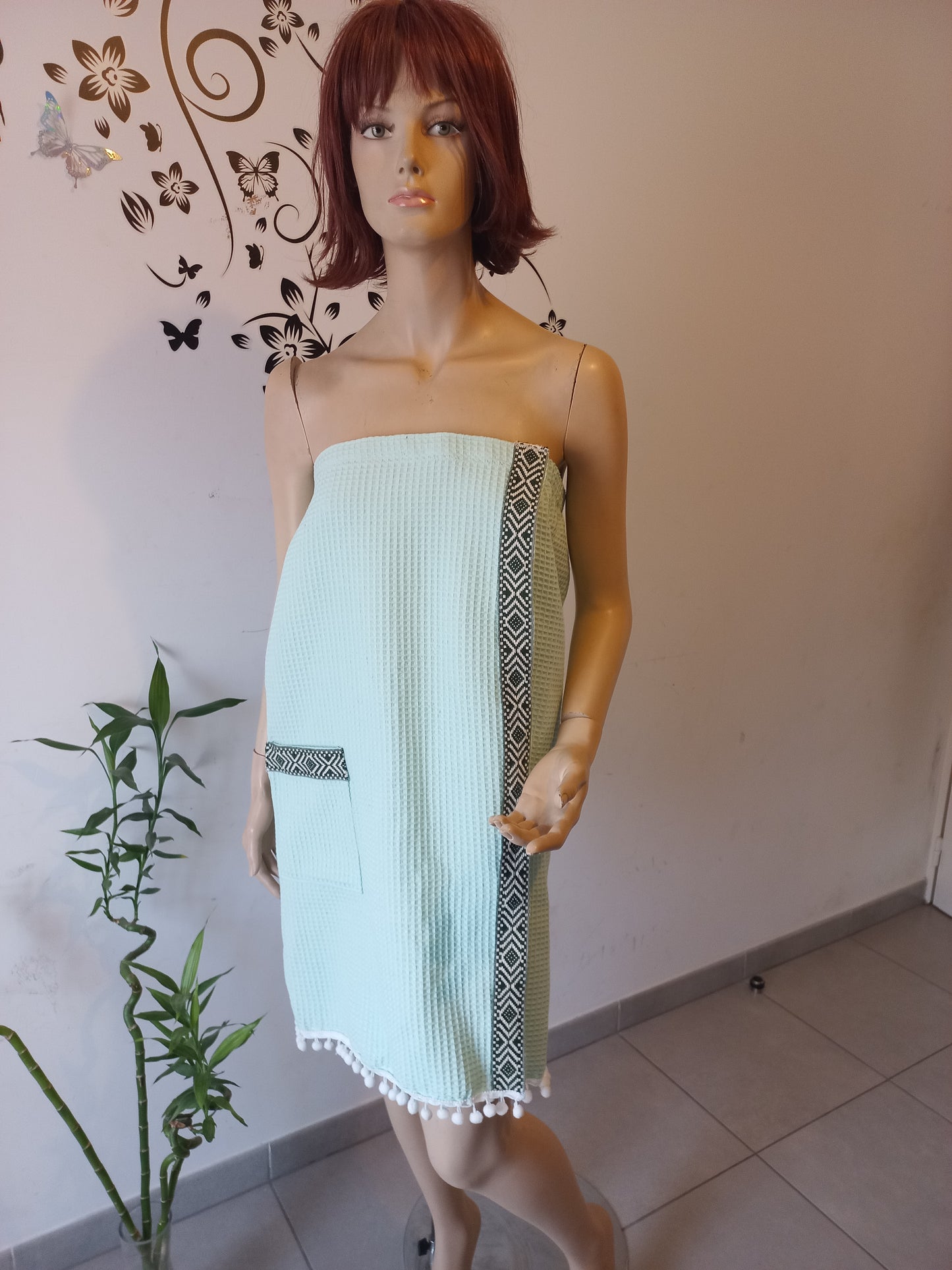 Paréo serviette, Femme