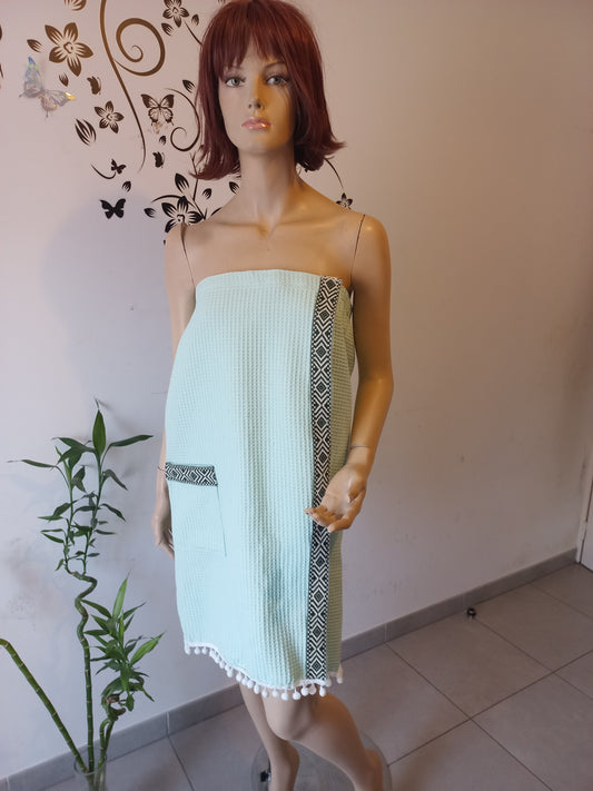 Paréo serviette, Femme
