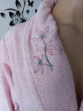 Peignoir Femme + Serviette rose