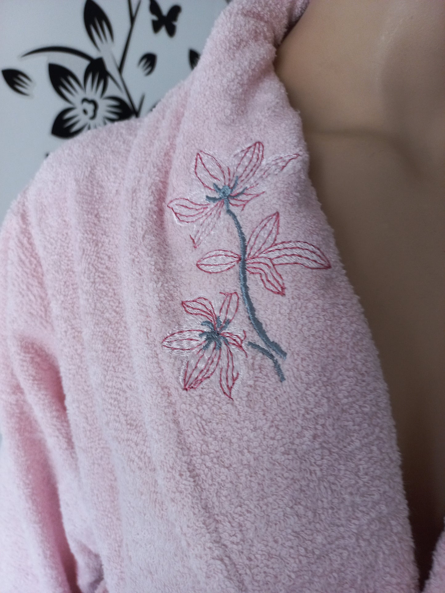 Peignoir Femme + Serviette rose
