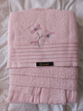 Peignoir Femme + Serviette rose