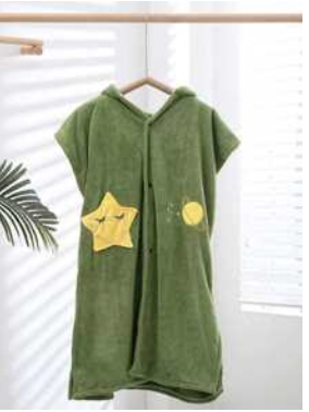 Poncho enfant Vert