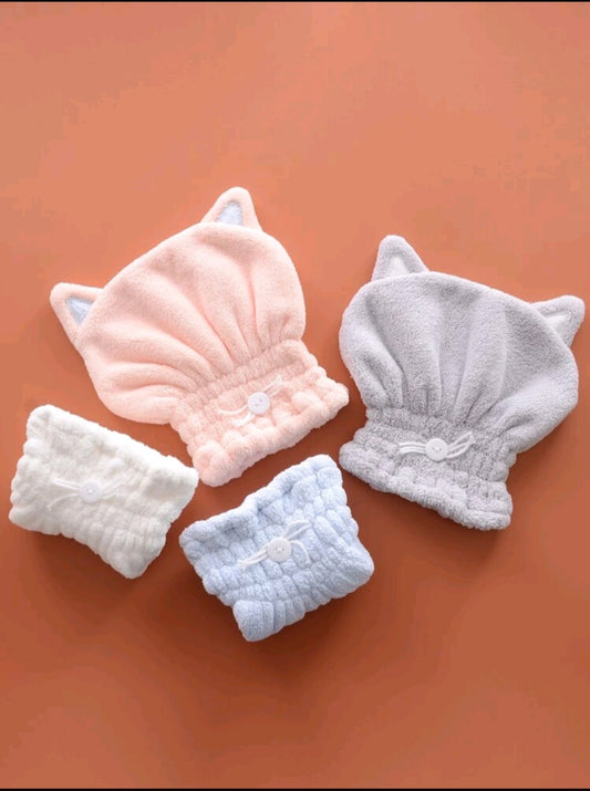 Turban de bain chat ENFANT