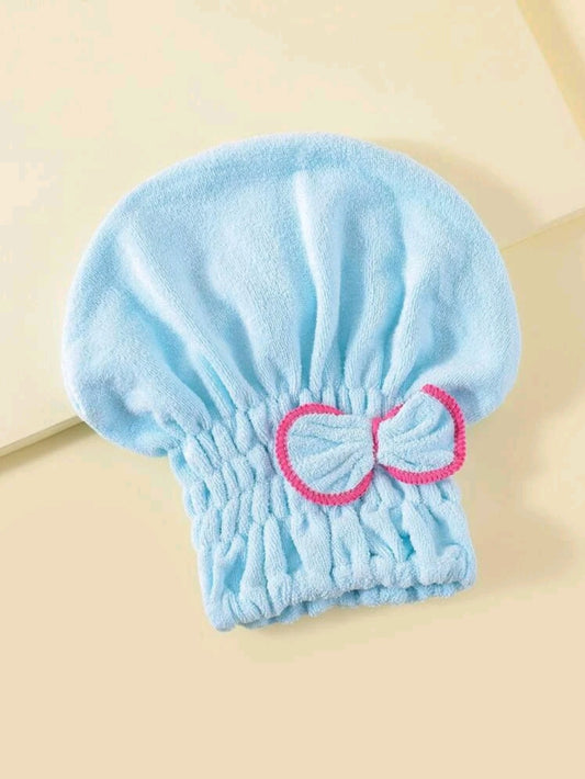 Turban de bain Bleu