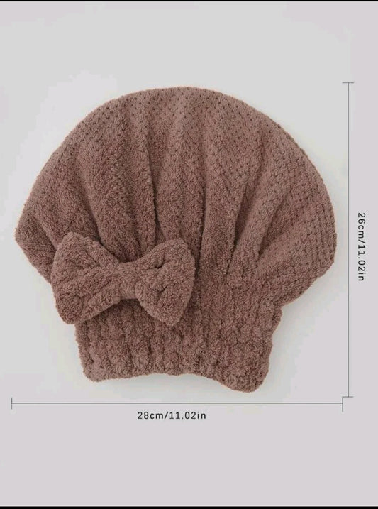 Turban de bain Marron