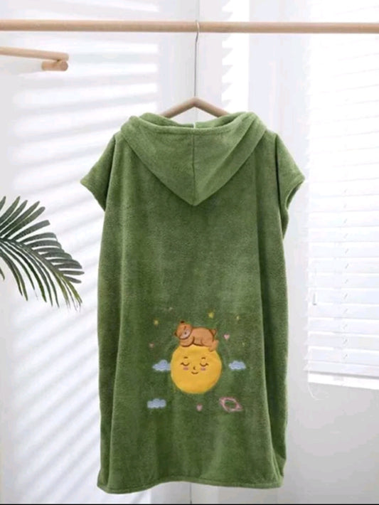 Poncho enfant Vert